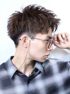 リップス 千葉annex(LIPPS) 刈り上げアップバングショートソフトツイストパーマ