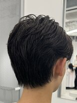 バース 梅田中崎町店(BIRTH)&nbsp;ニュアンスパーマセンターパートワンカールパーマ韓国メンズ