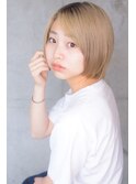 【STORIA蒲田店】金髪ショートボブ