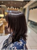 暗髪透明感ダークカラー