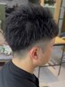 根元から立ち上がるクレンジングメンズカット