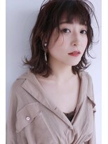 アグラントープ(a Gland taupe)&nbsp;ボブウルフ　ナチュラルブラウン外はね小顔20代30代40代