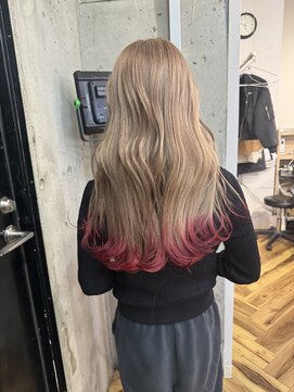 ラニヘアサロン(lani hair salon) ミルクティー裾カラー