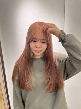 エデン(Eden by Nanpu) レイヤーカット×ピンクベージュ