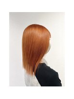 ヴィヴァーク 拝島駅前店(vivarc)&nbsp;透明感抜群♪20代30代ダブルカラーブリーチハイトーンオレンジ