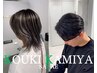 メンズカット＋縮毛矯正ストレートパーマ　￥19800［メンズ/ストレートヘア］