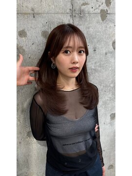 ハローバイシー 仙台(Hello by Sea) 艶髪モカブラウン×髪質改善[美髪/韓国風/顔周り]仙台