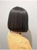 オリーブグレージュナチュラルボブ