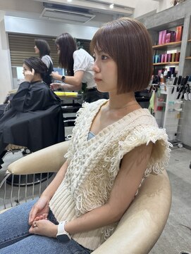 ロンドネートゥル 新潟(Lond naitre) 新潟/万代 髪質改善/チェリーレッドレイヤー