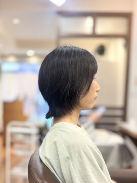 ヘアー グリーン(hair green) 30代40代50代/ミディアムボブ/外ハネスタイル