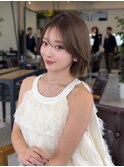 美髪結べる/前下がりボブ/韓国ボブ/レイヤーボブ/フェザーボブ