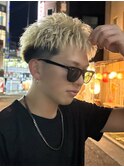 ダブルカラー/ブリーチ/ミルクティー/ヘアカラー/men's