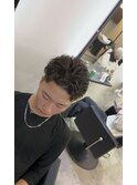 ショートサーフバックパーマ/メンズ/刈り上げ/眉毛/ツイスト