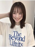 フェイスレイヤー/切りっぱなしボブ/レイヤーカット