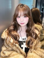 シオン(shion) 前髪カットロング韓国ヘア顔周りレイヤー_F1472
