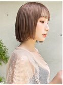 顔まわりレイヤーボブショートボブ切りっぱなし