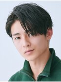 シャドウパーマ/波巻きパーマ/メンズ/センターパート/眉毛