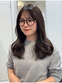 ロング/アッシュグレージュ/顔周りカット【加藤】高円寺