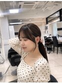 結んでも可愛い顔周りカット