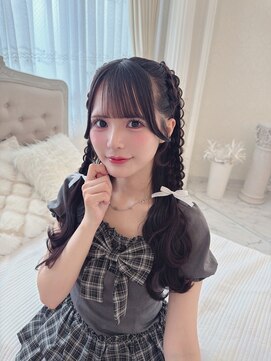 リルミー ミュエナ 大須 矢場町(Lilme myuena) ダークパープル/ナチュラルショート/夏のヘアアレンジ/名古屋