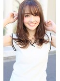 2030代40代50代ウエーブミディアム似合わせカットメルティカラー