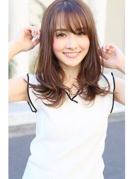 ロエナ(ROENA) 2030代40代50代ウエーブミディアム似合わせカットメルティカラー