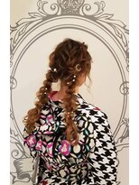 ヘアセットサロンシャルメ 梅田店(Hair Make Salon CHARMER)&nbsp;ロングヘアの方に♪ツイン編み下ろし