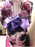 妖艶な紫をまとった浴衣&帯アレンジ『浴衣着付け＋ヘアセット』