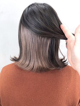 アルバム 銀座(ALBUM GINZA) インナーミルクティー_ウェーブパーマフォギーベージュ_ba288191