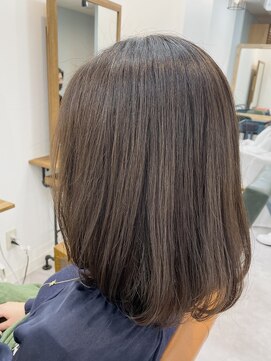 ロア(lore) 【lore銀座】大人かわいい♪秋のアッシュカラーワンカールミディ