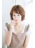 ゆる毛先のバルーンボブ