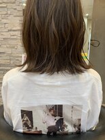 ヘアアンドメイク シークネクスト(HAIR&MAKE SeeK NEXT)&nbsp;外ハネボブ×オリーブグレージュ