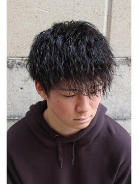 リレーションメンズヘアー(RELATION MEN'S HAIR) ツイストスパイラルパーマ／ダークアッシュ／ニュアンスパーマ
