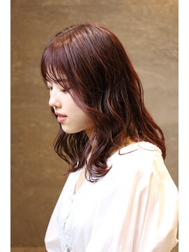 アリカ(arika) ピンクブラウン×ミディアムヘア