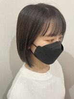 グーフィートーキョー 銀座(Goofy Tokyo)&nbsp;ぷつっとボブ/インナーカラー/イヤリングカラーアッシュブラック