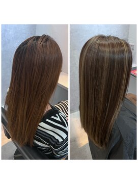 アイディール 心斎橋店(:ideal) 20代30代40代☆3ヶ月以上放置できる暗めナチュラルハイライト☆