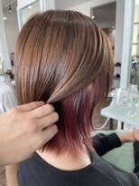 ヘアーディア みどり店(Hair...DiA)&nbsp;アッシュベージュ×インナーピンク