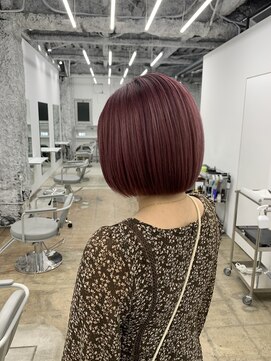 ユイツ ラインボブ×ラベンダーピンク