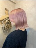 【HARUKA】肌馴染み◎pink beige/ボブ/ブリーチ/ハイトーン