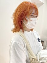 ギグスダブル 栄久屋大通店(gigs double)&nbsp;オレンジカラー/フェイスフレーミング