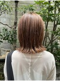 前髪/マチルダボブ/ピンクベージュ/インナーグレージュ