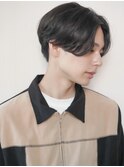 センターパート 韓流ヘア 韓国風メンズヘア ダウンパーマ