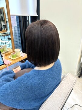バッカ 横浜桜木町店(BACCA) 肩上ボブ、ブラウン