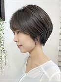 ショートヘア/ボブ/可愛い丸み/簡単スタイリング/20代30代