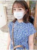 耳掛けミディアム×ナチュラルブラウン