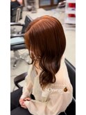 【ブリーチなし】Orange brown