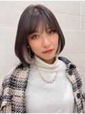 綺麗なボブ×インナーカラー◎