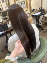 ベレッタ 枚方店(veretta.)&nbsp;ミネコラ×ブリーチなしダブルカラー/ストレートヘア/透明感