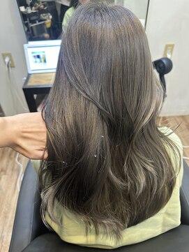 シエルバイアフロート(ciel by afloat) ブリーチなしダブルカラー／オリーブベージュ