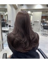 サイン 渋谷(SIGN) レイヤーカットインナーカラーグレージュカラー暗髪